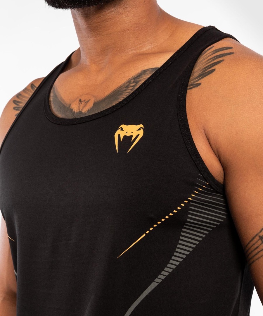 venum athletics -hihainen paita – mustakulta