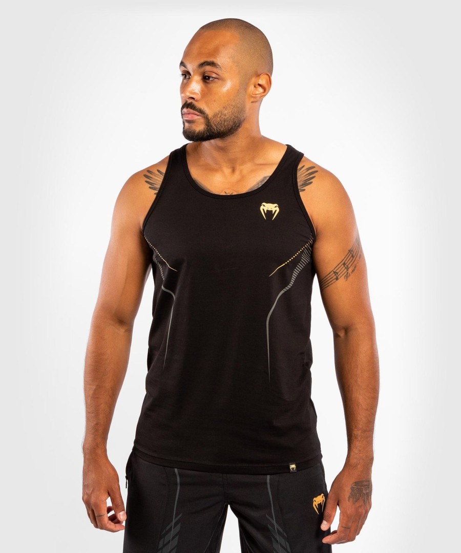 venum athletics -hihainen paita – mustakulta