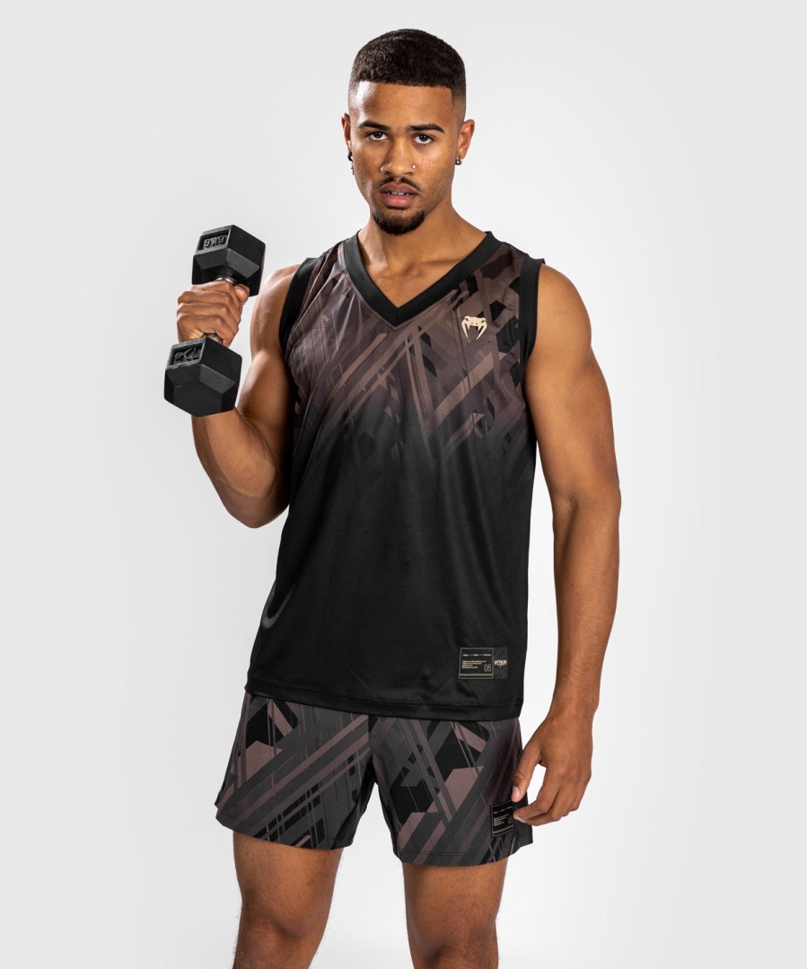 venum tecmo 2.0 dry tech -hihaton paita - mustaruskea