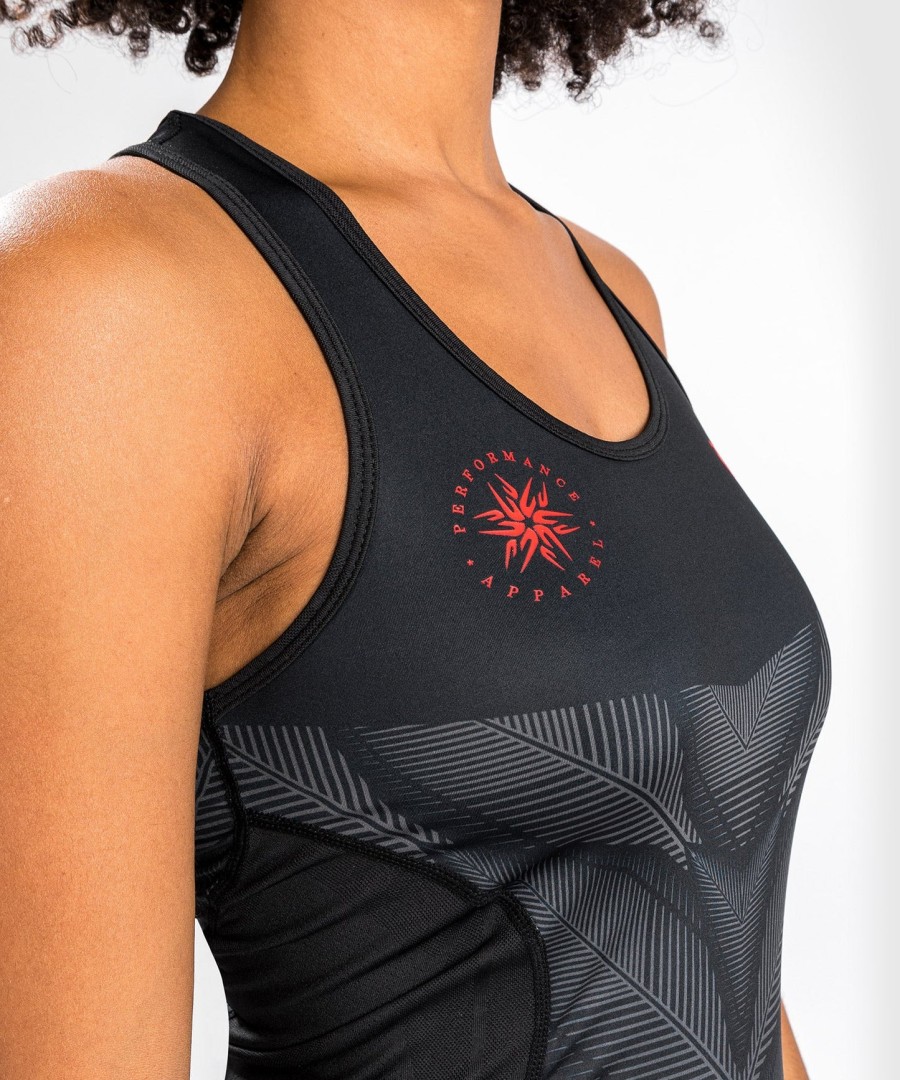 venum phantom dry tech -hihaton paita - naisille - mustapunainen