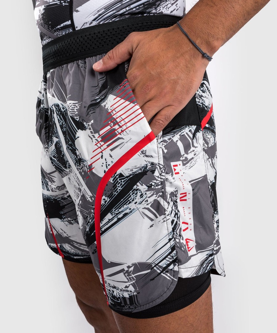 venum electron 3.0 treenishortsit - harmaapunainen