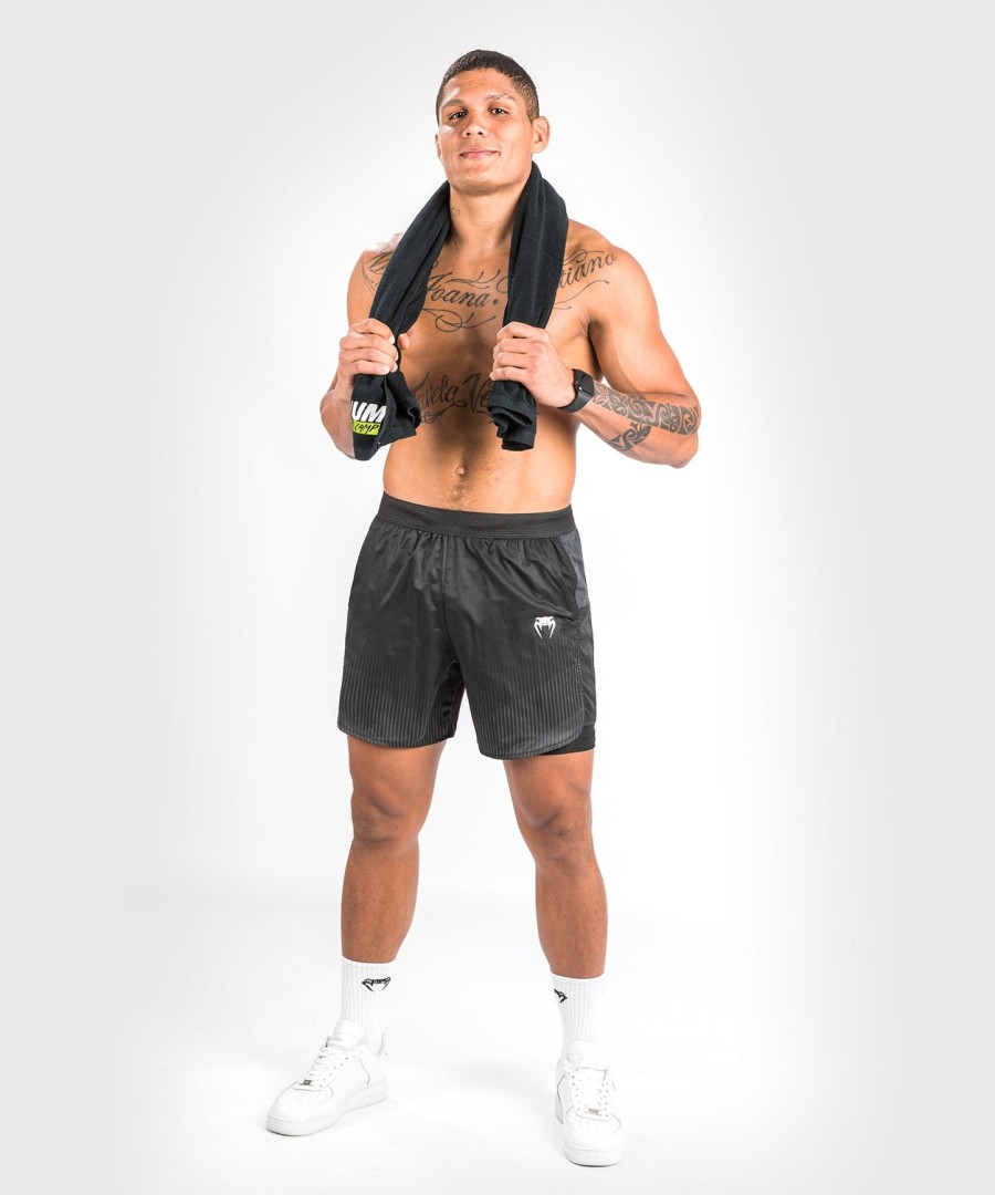 venum biomecha 2-in-1 harjoitusshortsit - mustaharmaa