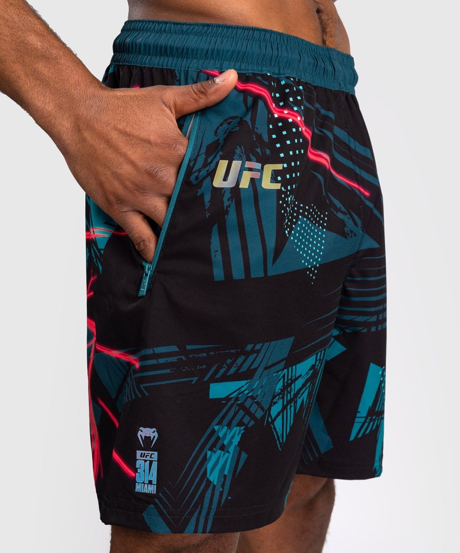 ufc fusion by venum miami edition fight week miesten shortsit - musta