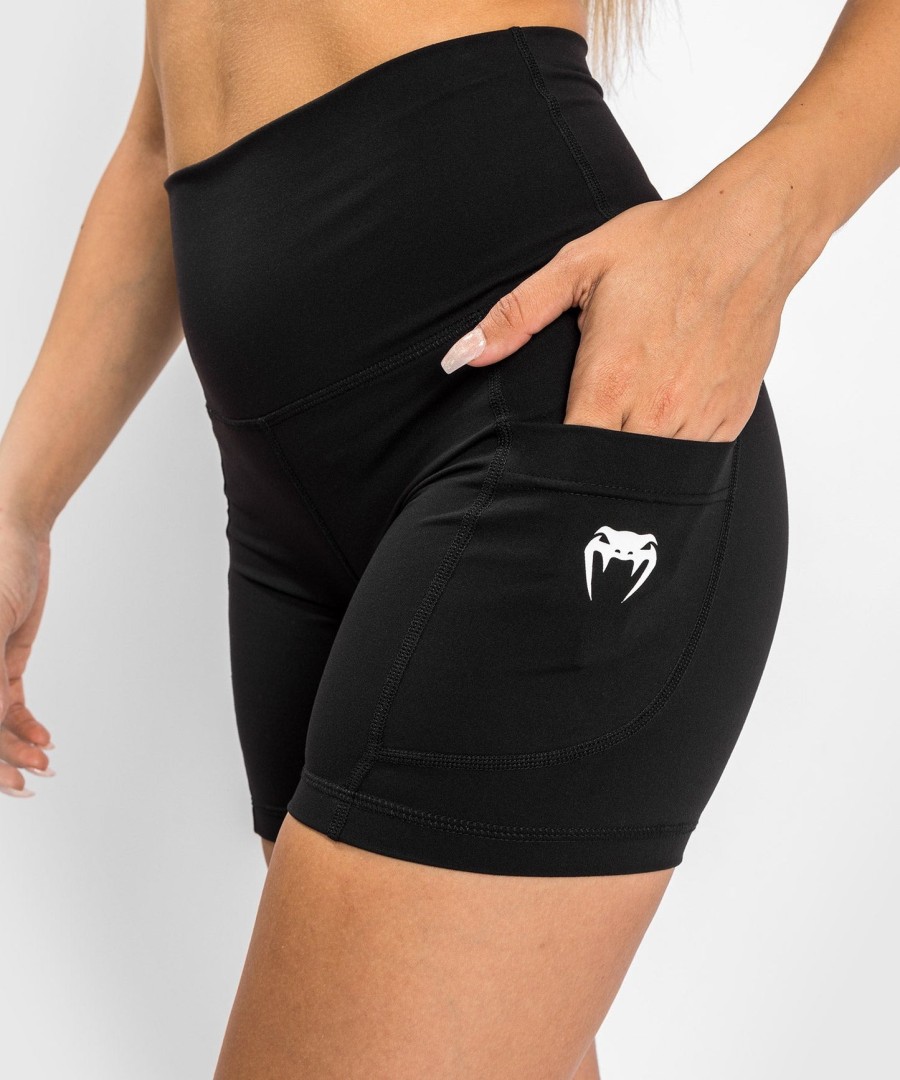 venum essential naisten pyöräilyshortsit - musta