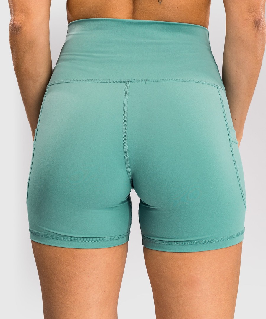 venum essential naisten pyöräilyshortsit - aqua green