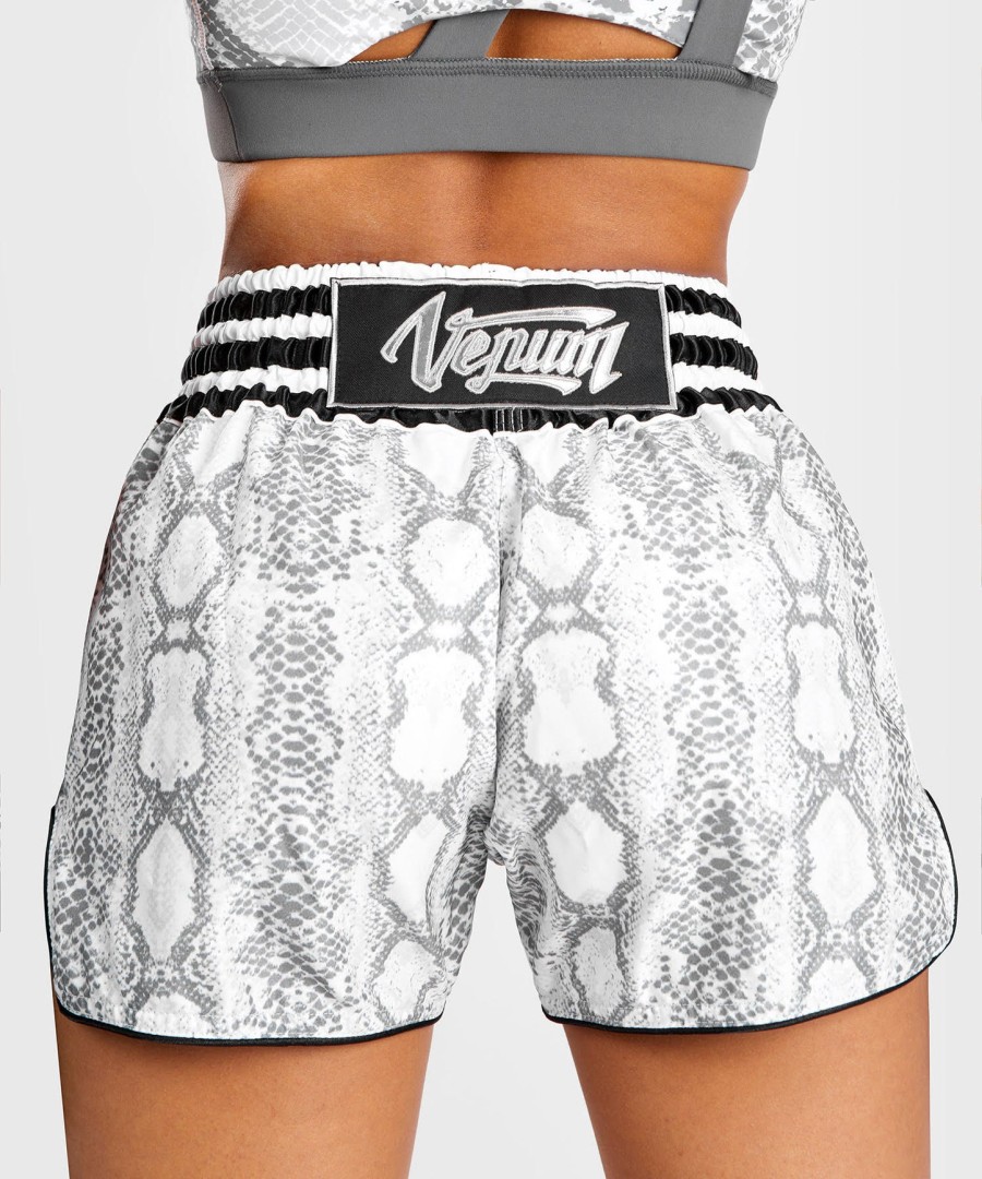 venum white snake -shortsit muay thaille naisille - valkoinen