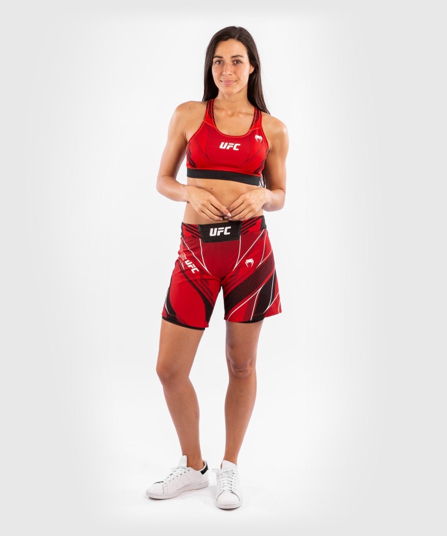 ufc venum authentic fight night naisten shortsit - pitkä lesti - punainen